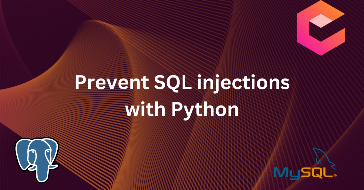 Present SQL injection in Python (CWE-89)